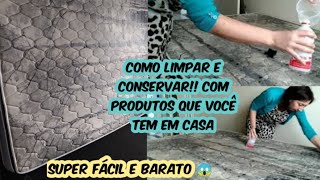 COMO LIMPAR COLCHÃO ENCARDIDO SEM ÁCAROS MANCHAS E ODORES SEU COLCHÃO NOVO DE NOVO [upl. by Serdna]