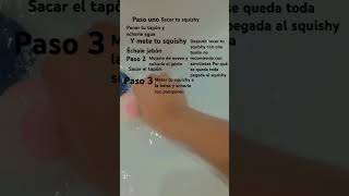 Tutorial de cómo lavar tu squishy pegajoso [upl. by Nolan80]