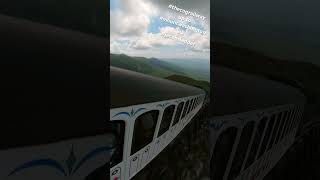 Crossing Jacobs Ladder while going up Mount Washington on the CogRailway [upl. by Acirtap759]