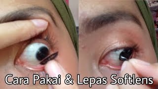 CARA MEMAKAI DAN MELEPAS SOFTLENS BAGI PEMULA [upl. by Kloster]