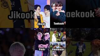 BTS Ships Ranked The Ultimate Comparison 🥰😍  Jikook 🆚 Taekook 🆚 Vmin 🆚 Vminkook bts shorts [upl. by Imuya]