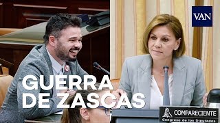 Guerra de zascas entre Cospedal y Rufián en el Congreso [upl. by Sharia]