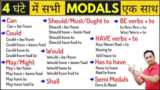 सभी Modal Verbs एक ही वीडियो में सीखिए। All Modal Verbs in English Grammar and Spoken English [upl. by Najram]