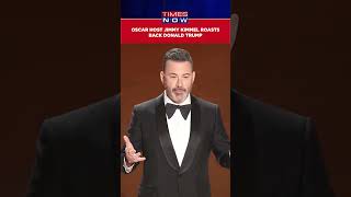 Oscars 2024 Host Jimmy Kimmel Roasts Back Donald Trump For Calling Him ‘Worse Host’ Shorts [upl. by Zanlog472]