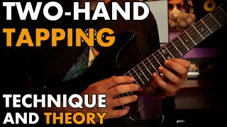 Learn AND Apply Two Hand Tapping Technique  Theory GUITAR LESSON [upl. by Ahsiloc601]