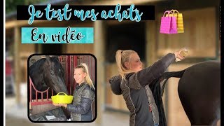 HAUL Je TEST mes achats équestre en vidéo 😍🛍 back on track PADD eskadron [upl. by Suzetta]