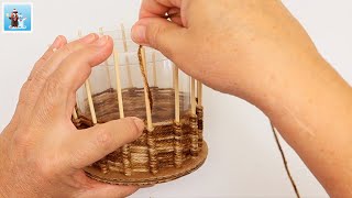 Basket weaving for beginners  Do it yourself  DIY home decor How to basket making [upl. by Ahseki]