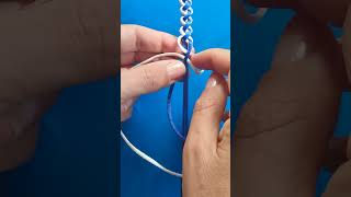 String Bracelet Pattern №8  Easy Bracelet Tutorial for Beginners [upl. by Gates]