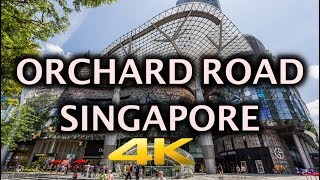 Orchard Road Singapore City Tour HD 4K [upl. by Jeffy]