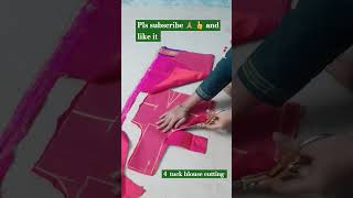 lining blouse cutting👈👍🙏 subscribe likeshare 1k fashion youtubeshorts [upl. by Anikehs]