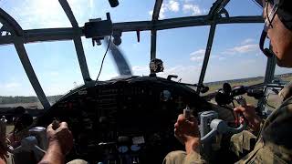 Student takeoff of the Antonov AN2 biplane from the cockpit and from the passenger cabin [upl. by Daisey]