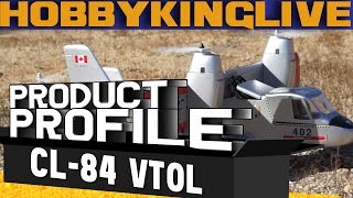 Product Profile  Canadair CL84 Dynavert TiltWing VTOL PNF  HobbyKing Live [upl. by Poucher225]