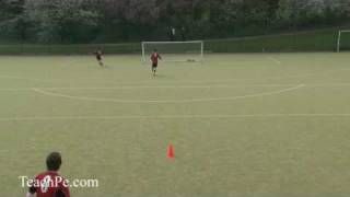 Soccer Drills  Shooting 3  First to the ball shoots [upl. by Panter]