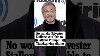 No wonder Sylvester Stallone was able to attend Trump’s Thanksgiving sylvesterstallone celebrities [upl. by Marras]