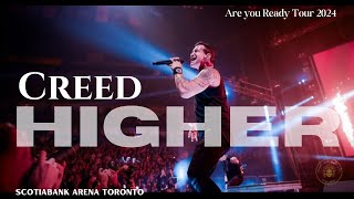 Creed  Higher  Live from Toronto  11272024 [upl. by Aihtekal25]