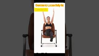 Chair exercise to loose Belly Fat at Home motivation getflatbelly stomachworkout [upl. by Giliana]