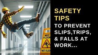 Workplace Safety Prevent Slips Trips and Falls at Work [upl. by Buxton94]