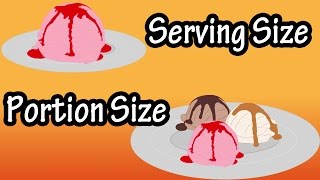 Serving Size And Portion Size  What Is A Serving Size  How Much Is One Serving [upl. by Romalda]