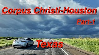 Journey Across Texas Part 1 Corpus Christi to Victoria  Rainy Day Drive [upl. by Haneen563]