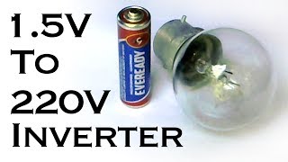 How to Make AAA 15V Battery to 220V AC Inverter [upl. by Anirtik]