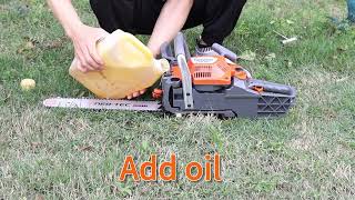 Neotec NH843 Chainsaw How to start [upl. by Erdua]