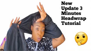 New Update 3 Minutes Headwrap Tutorial On Yourself [upl. by Cristiano]