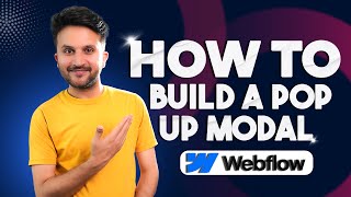 How to build a pop up modal in Webflowwebflow hindi animation [upl. by Enilarac]