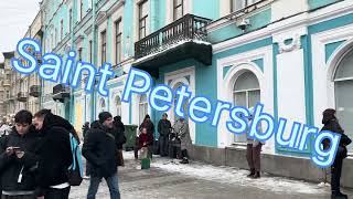 Russia Saint Petersburg Nevsky Prospekt St 15022024 [upl. by Soinski868]