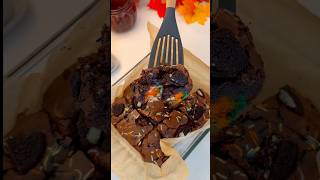 SATISFYING SPOOKY BROWNIES falltreats brownies halloween baking halloweenrecipe fallrecipe [upl. by Hanway]