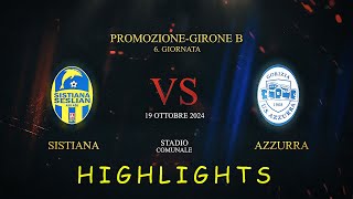 HIGHLIGHTS 6giornata SISTIANA SESLJANAZZURRA 20 [upl. by Myo]