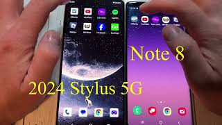 2024 Motorola Stylus 5G Vs Samsung Note 8 Speed Test Comparison [upl. by Bambi]