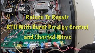 HVAC Repair Shorted Grounded Control Board Cooked Wires and Overload [upl. by Eedebez517]