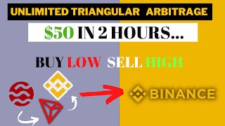 Master This Unlimited Triangular Arbitrage On Binance and Make 50 In 2Hours [upl. by Ynnij]