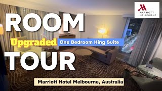 Melbourne Marriott Hotel  upgraded One Bedroom King Suite  May 2024  Lounge Breakfast BBQ Grill [upl. by Irvine461]