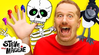 Finger Family and Hide and Seek with Steve and Maggie  Halloween  More for Kids  Wow English TV [upl. by Nameerf]