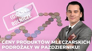 Ceny produktów mleczarskich podrożały w październiku [upl. by Antonin891]