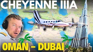 Piper Cheyenne IIIA Muscat Oman  Dubai UAE United Arab Emirates [upl. by Onidranreb]