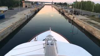 St Lawrence Seaway  Upper amp Lower Beauharnois Locks  Time Lapse [upl. by Aldo]