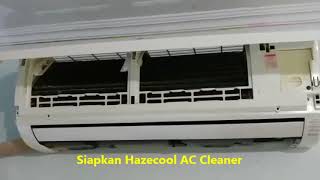 Hazecool Ac Cleaner  Tutorial membersihkan AC split rumah [upl. by Linetta]