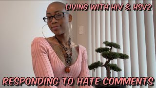 Living with HIV amp HSV2  Responding to Hate Comments [upl. by Ahsyak823]