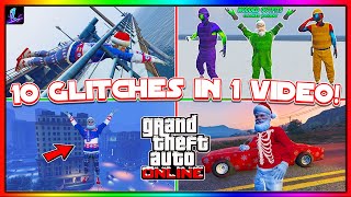 SOLO 10 GTA Glitches In 1 Video After 168  The Best GTA 5 Glitches All In 1 Video [upl. by Adniralc]