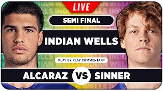 ALCARAZ vs SINNER • ATP Indian Wells 2024 SF • LIVE Tennis PlaybyPlay Stream [upl. by Bowie]