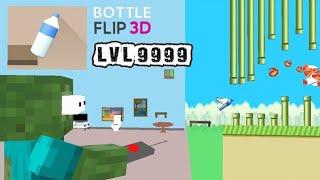 Monster Mobs  Bottle Flip 3D Challenge  Minecraft Animation [upl. by Alejo]