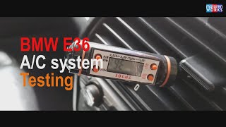 BMW E36 AC system testing [upl. by Dnomasor]