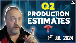 Tesla Q2 production and delivery estimates  LIVESTREAM [upl. by Nahgen14]