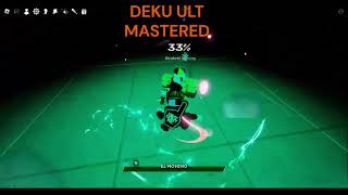 Deku ult mastered roblox hero battlegrounds [upl. by Eillo]