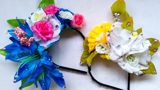 🌺Tiara de flor para o carnaval 🌺 Tiara de flores🌺 [upl. by Attennaej]