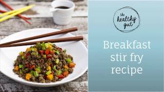 Breakfast Stir Fry Recipe  Rebecca Coomes The Healthy Gut [upl. by Annalla]