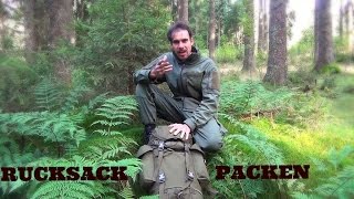 Outdoor Ausrüstung 26  RucksackInhalt für 3 Tage  wie einpacken [upl. by Flanna552]