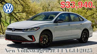 Jettas Price Announced  The 2025 Volkswagen Jetta GLI Starts at 33940 [upl. by Nikal]